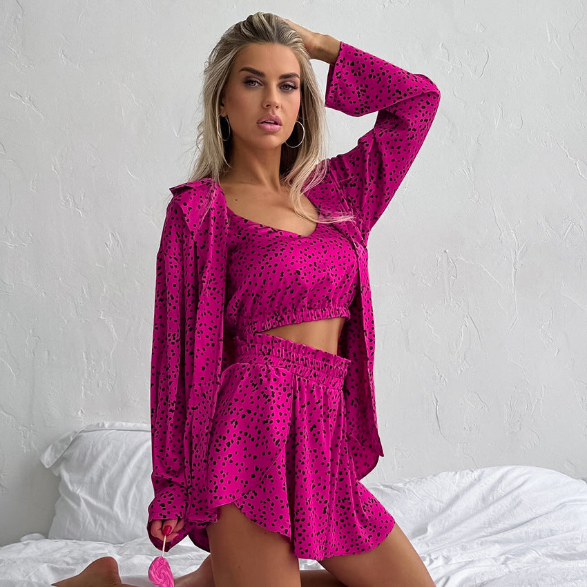 Soft Blush Polka Luxe Lounge Set