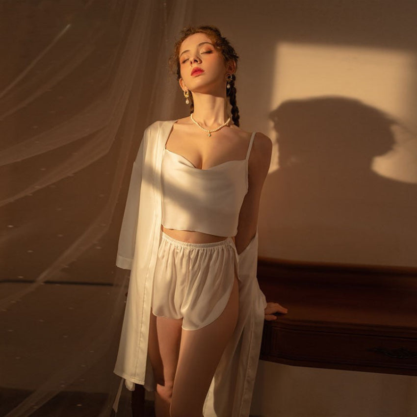 Elegant Silk Cami & Shorts Set