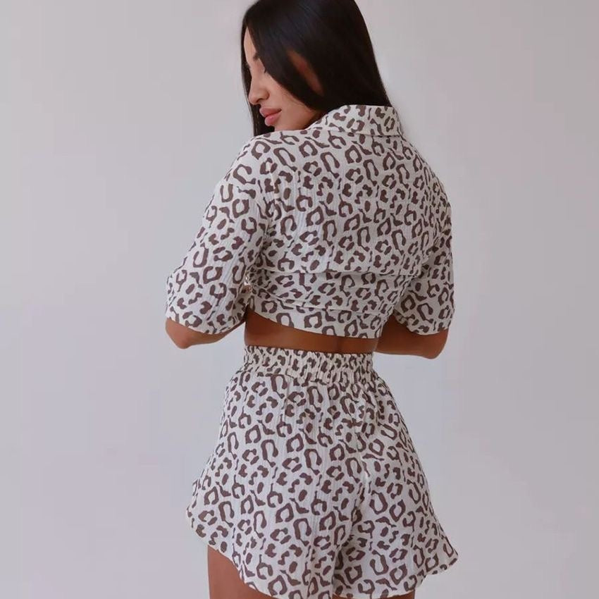 Women’s Cotton Printed Shorts Lounge Set