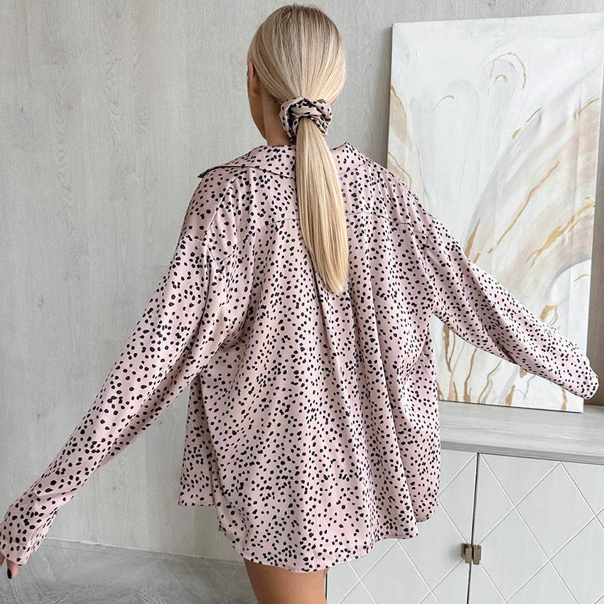 Soft Blush Polka Luxe Lounge Set