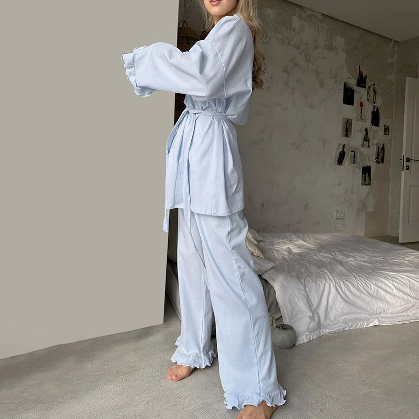 Women’s Premium Waffle Cotton Wrap Set