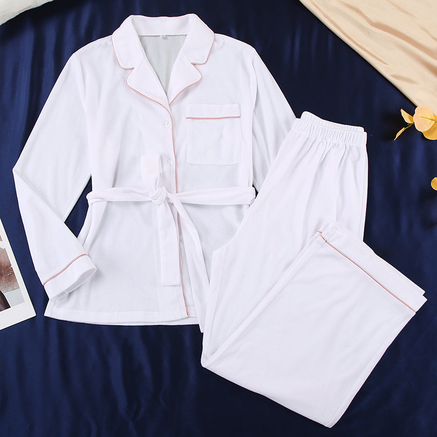 Soft Touch Piping Detail Pajama Set