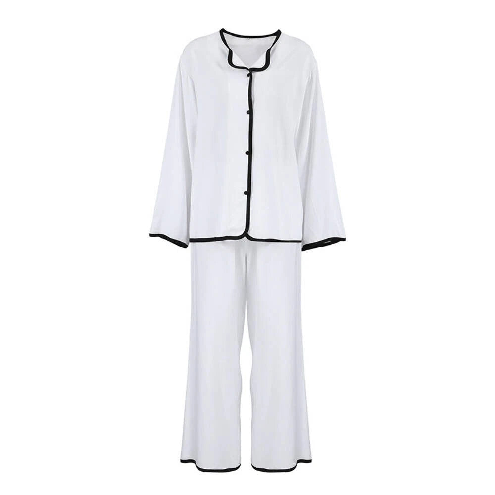 Striped Satin Sleepwear Set