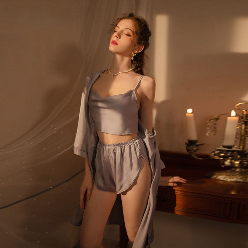 Elegant Silk Cami & Shorts Set