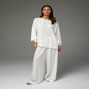 French Style Loose Top and Long Pants Set