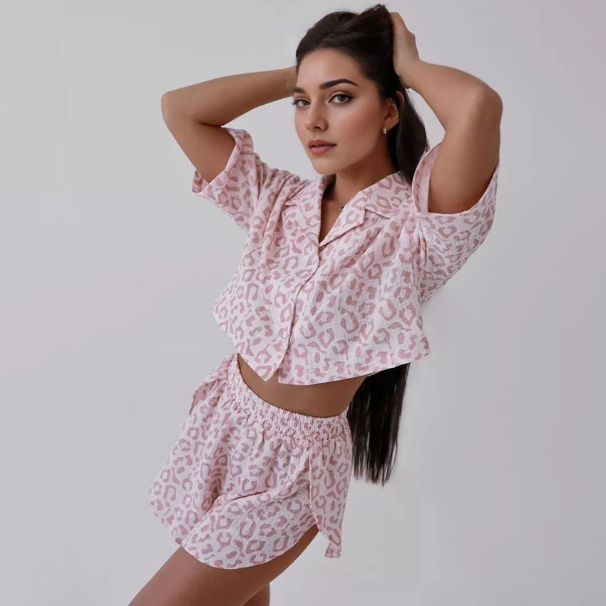 Women’s Cotton Printed Shorts Lounge Set