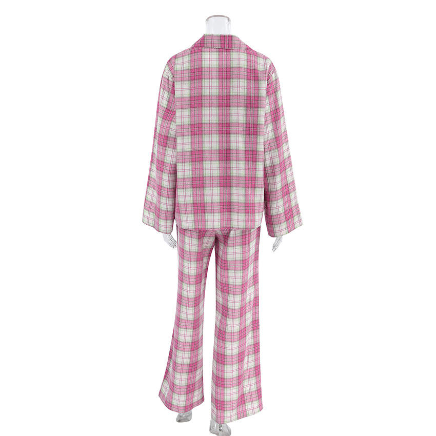 Cotton Pajama Set – Button Down Top & Pants